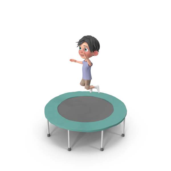 Cartoon Boy Jack Jumping On Trampoline PNG & PSD Images Cartoon Boy Jack Jumping On Trampoline PNG & PSD Images