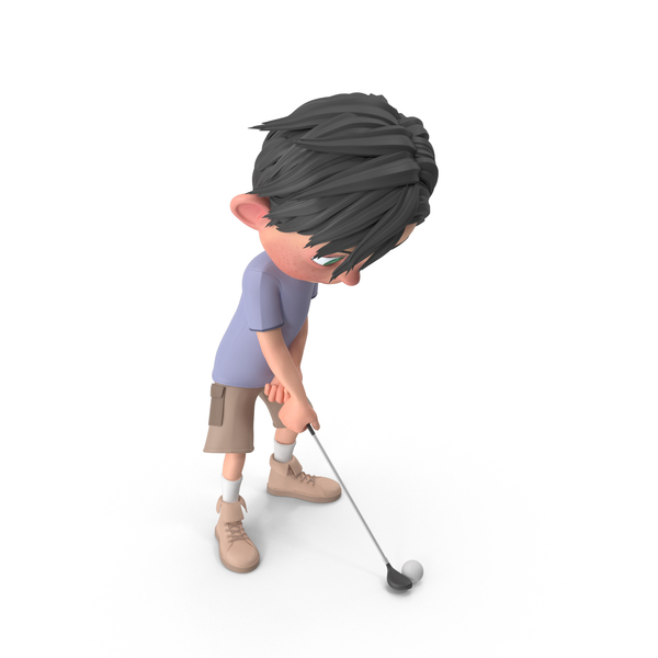 Cartoon Boy Jack Playing Golf PNG & PSD Images Cartoon Boy Jack Playing Golf PNG & PSD Images