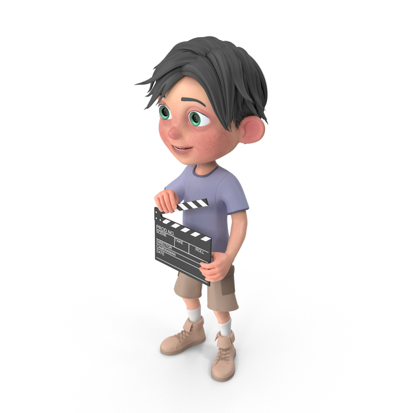 Cartoon Boy Jack Using Clapboard PNG & PSD Images Cartoon Boy Jack Using Clapboard PNG & PSD Images