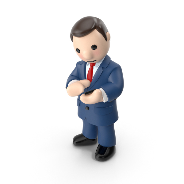Cartoon Businessman Looking at Phone PNG & PSD Images Cartoon Businessman Looking at Phone PNG & PSD Images