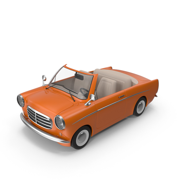 Cartoon Car Orange PNG & PSD Images