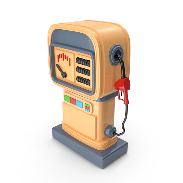Retro: Cartoon Gas Pump PNG & PSD Images Retro: Cartoon Gas Pump PNG & PSD Images