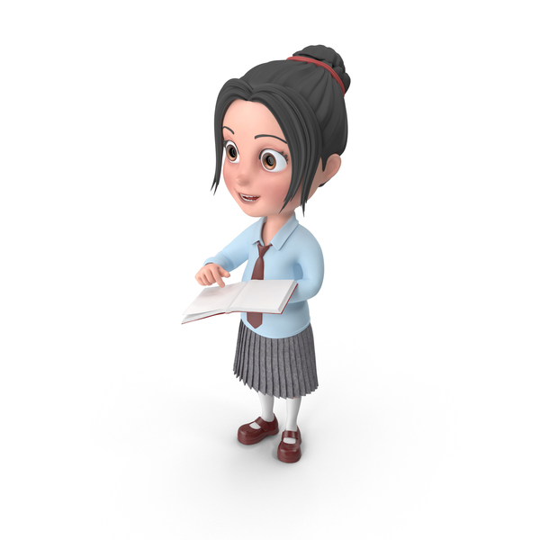 Cartoon Girl Emma Holding Book PNG & PSD Images Cartoon Girl Emma Holding Book PNG & PSD Images