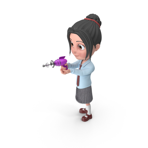 Cartoon Girl Emma Shooting PNG & PSD Images Cartoon Girl Emma Shooting PNG & PSD Images