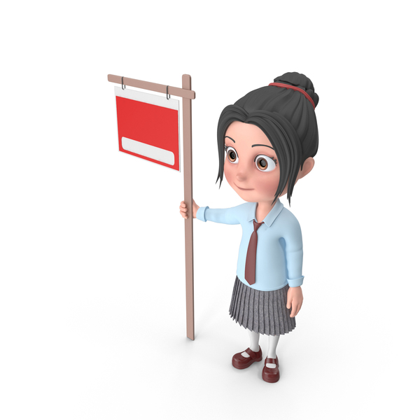 Cartoon Girl Emma Showing Sign PNG & PSD Images Cartoon Girl Emma Showing Sign PNG & PSD Images