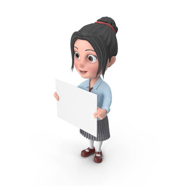 Cartoon Girl Emma Showing Sign PNG & PSD Images Cartoon Girl Emma Showing Sign PNG & PSD Images