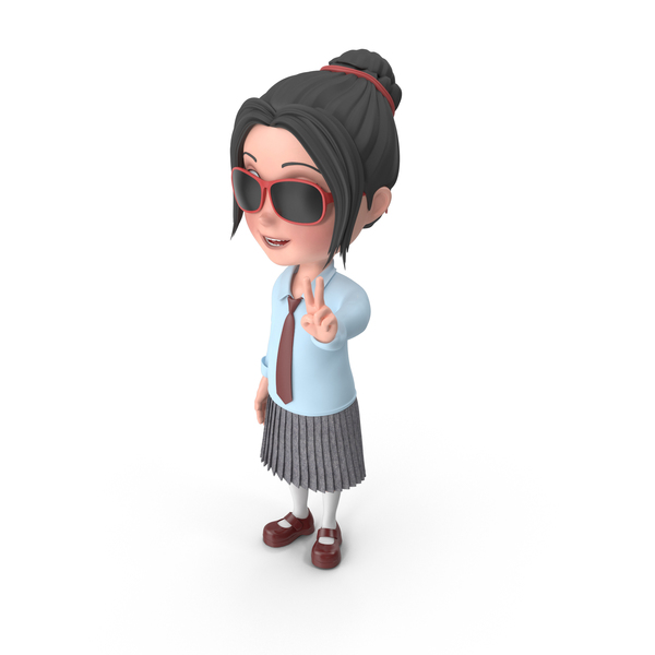 Cartoon Girl Emma Wearing Sunglasses PNG & PSD Images Cartoon Girl Emma Wearing Sunglasses PNG & PSD Images