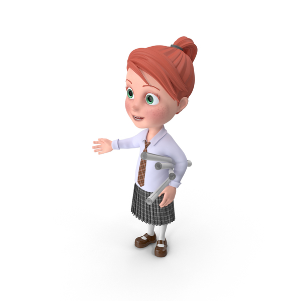 Cartoon Girl Grace with Plans PNG & PSD Images Cartoon Girl Grace with Plans PNG & PSD Images