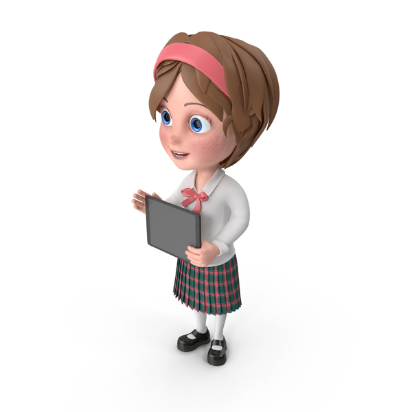 Cartoon Girl Holding Tablet PNG & PSD Images Cartoon Girl Holding Tablet PNG & PSD Images