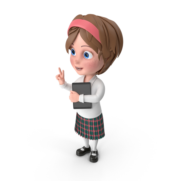 Cartoon Girl Holding Tablet PNG & PSD Images Cartoon Girl Holding Tablet PNG & PSD Images