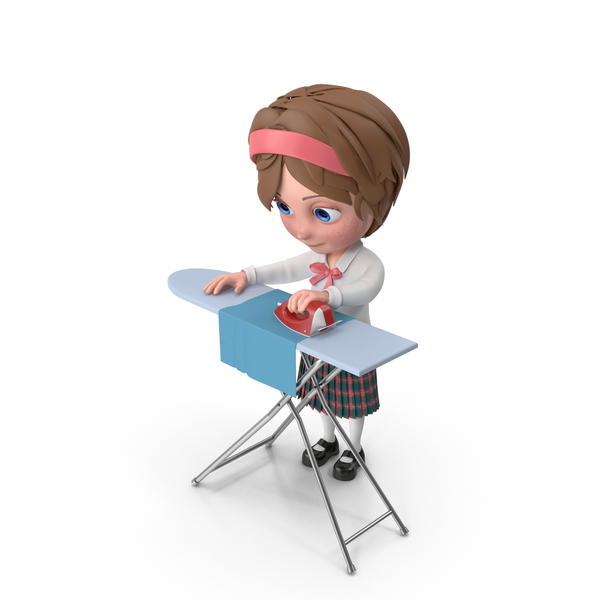 Cartoon Girl Meghan Ironing PNG & PSD Images Cartoon Girl Meghan Ironing PNG & PSD Images