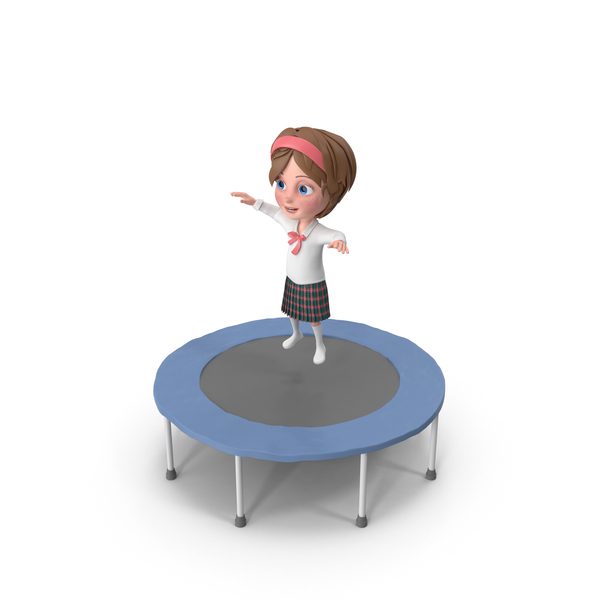 Cartoon Girl Meghan Jumping On Trampoline PNG & PSD Images Cartoon Girl Meghan Jumping On Trampoline PNG & PSD Images