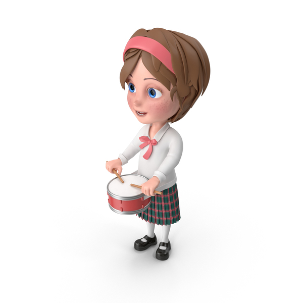 Cartoon Girl Meghan Playing Snare Drum PNG & PSD Images Cartoon Girl Meghan Playing Snare Drum PNG & PSD Images