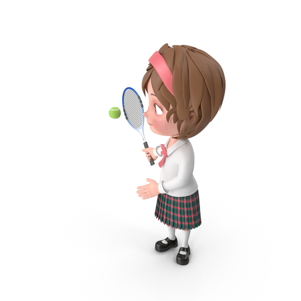 Cartoon Girl Meghan Playing Tennis PNG & PSD Images Cartoon Girl Meghan Playing Tennis PNG & PSD Images