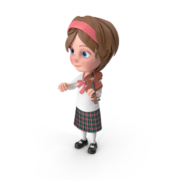 Cartoon Girl Meghan Playing Violin PNG & PSD Images Cartoon Girl Meghan Playing Violin PNG & PSD Images