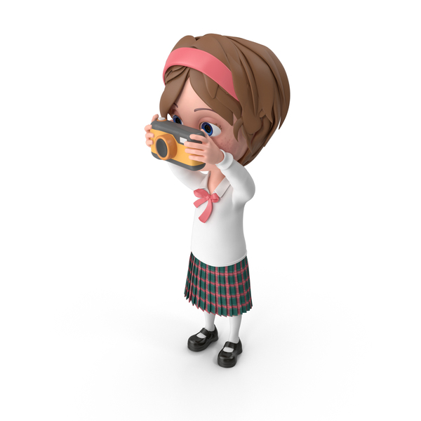 Cartoon Girl Meghan Taking Pictures PNG & PSD Images Cartoon Girl Meghan Taking Pictures PNG & PSD Images