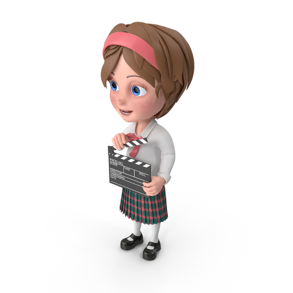 Cartoon Girl Meghan Using Clapboard PNG & PSD Images Cartoon Girl Meghan Using Clapboard PNG & PSD Images