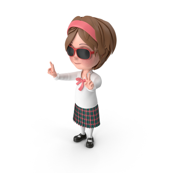 Cartoon Girl Wearing Sunglasses PNG & PSD Images Cartoon Girl Wearing Sunglasses PNG & PSD Images