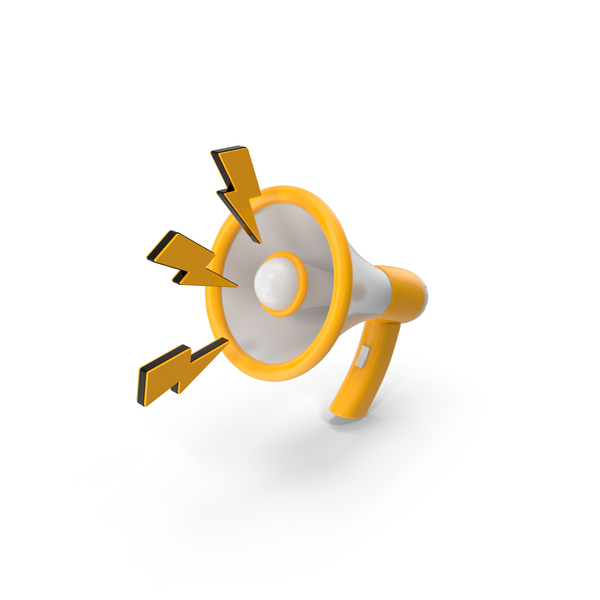 Bullhorn: Cartoon Megaphone with Lightning Icons PNG & PSD Images Bullhorn: Cartoon Megaphone with Lightning Icons PNG & PSD Images