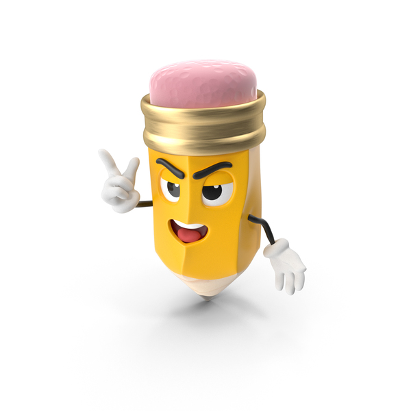 Case: Cartoon Pencil Attention PNG & PSD Images Case: Cartoon Pencil Attention PNG & PSD Images