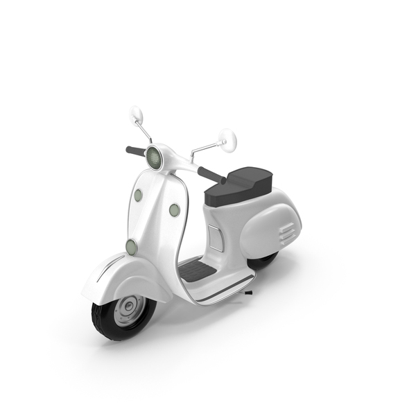 Motor: Cartoon Scooter White PNG & PSD Images Motor: Cartoon Scooter White PNG & PSD Images