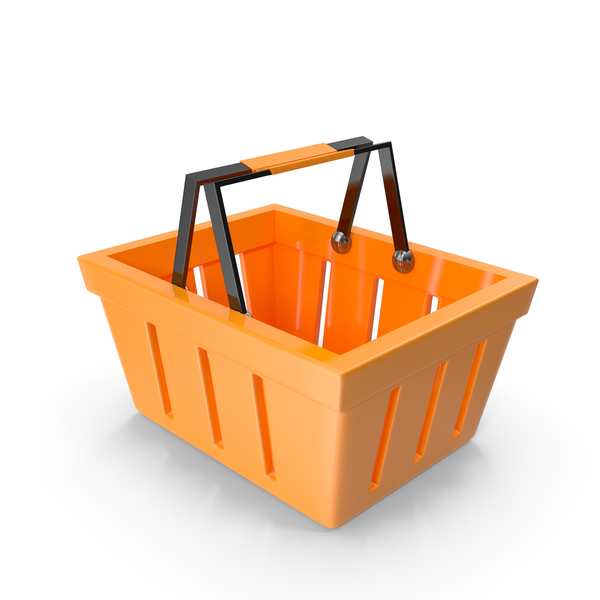 Cartoon Shopping Basket Orange PNG & PSD Images Cartoon Shopping Basket Orange PNG & PSD Images