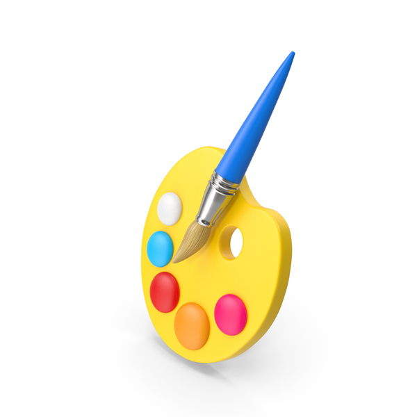 Artist: Cartoon Yellow Paint Palette PNG & PSD Images Artist: Cartoon Yellow Paint Palette PNG & PSD Images