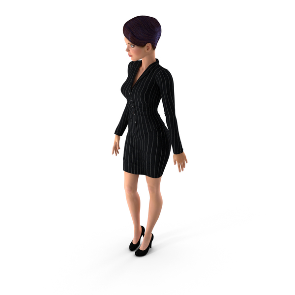Woman: Cartoon Young Girl Office Clothes Standing Pose PNG & PSD Images Woman: Cartoon Young Girl Office Clothes Standing Pose PNG & PSD Images