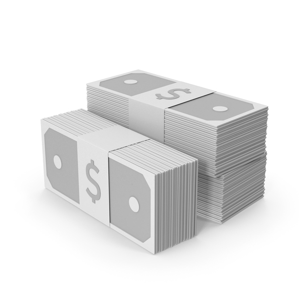 Cartoony Banknote Stack PNG & PSD Images