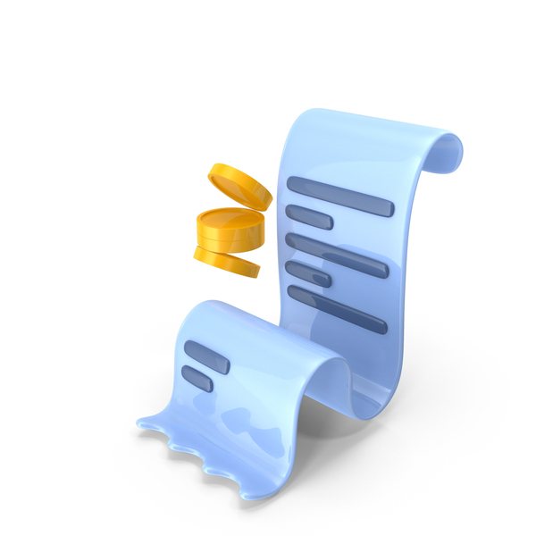 Symbols: Cash Receipt Icon PNG & PSD Images