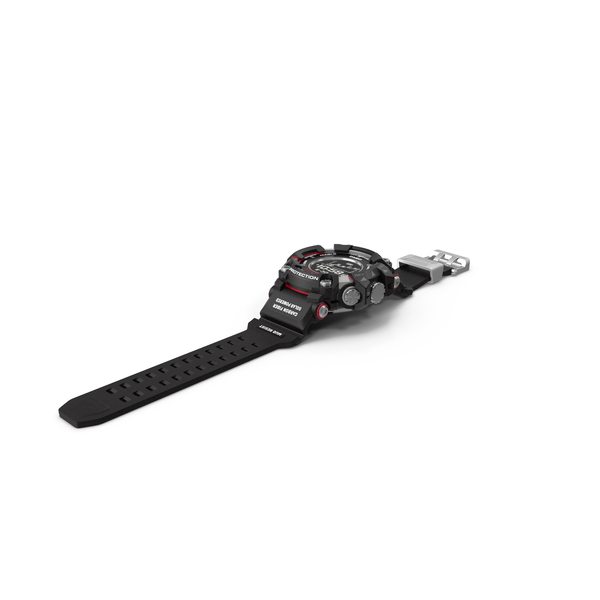 Watch: Casio G-Shock Rangeman GPR B1000 Black PNG & PSD Images