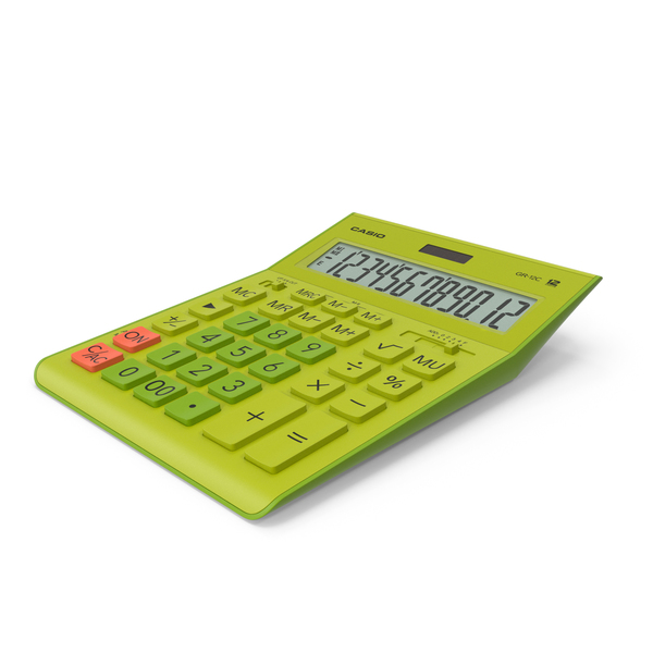 Casio GR-12C Yellow Calculator PNG & PSD Images Casio GR-12C Yellow Calculator PNG & PSD Images