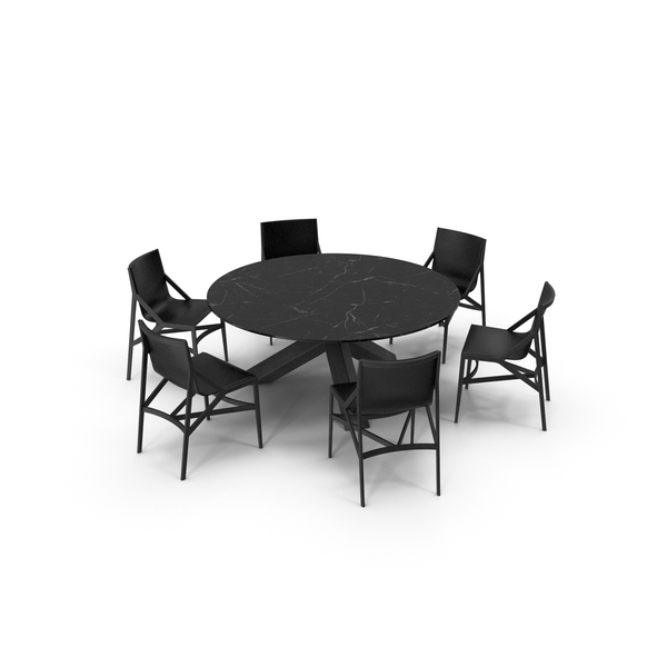 Room: Cassina Dining Table Chair Set Black Marble PNG & PSD Images Room: Cassina Dining Table Chair Set Black Marble PNG & PSD Images