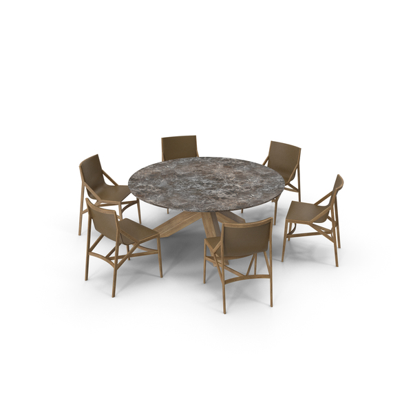 Room: Cassina Dining Table Chair Set Oak Marble Brown PNG & PSD Images Room: Cassina Dining Table Chair Set Oak Marble Brown PNG & PSD Images