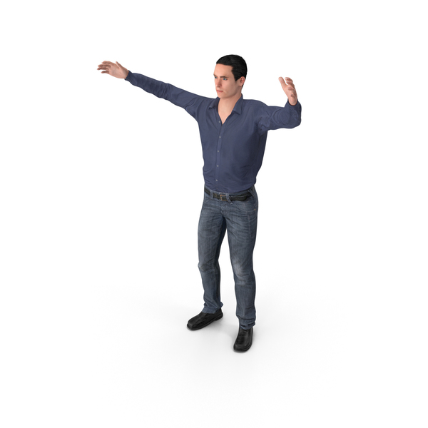 Casual Man James Greeting PNG & PSD Images