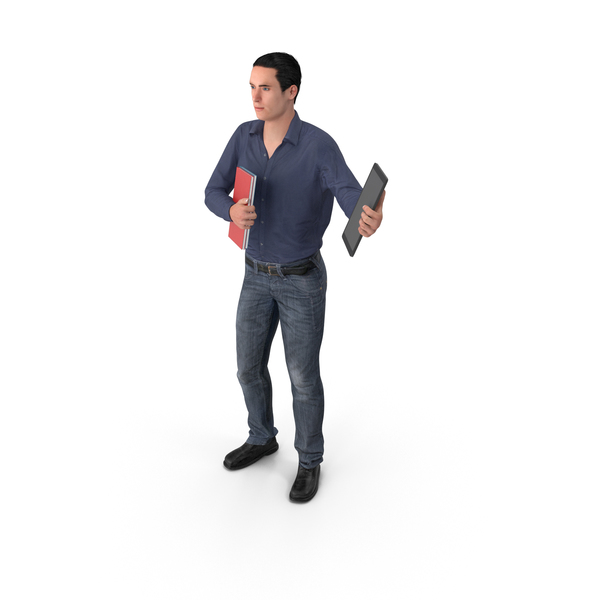 Casual Man James Holding Books And Tablet PNG & PSD Images Casual Man James Holding Books And Tablet PNG & PSD Images