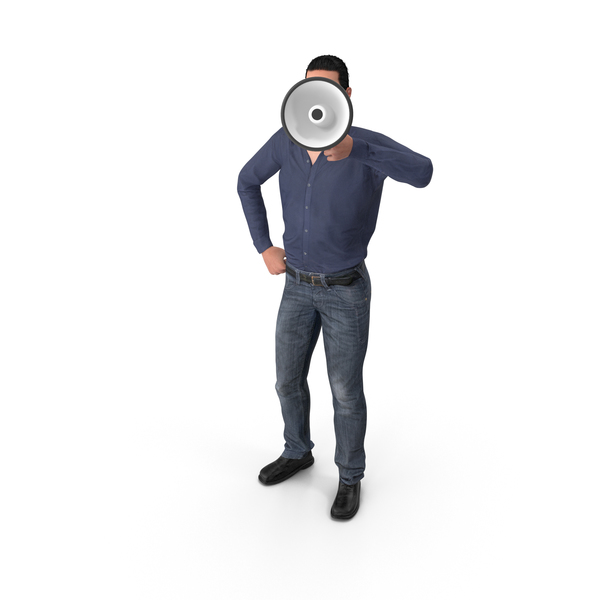 Casual Man James Holding Loudspeaker PNG & PSD Images Casual Man James Holding Loudspeaker PNG & PSD Images