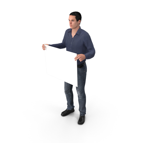 Casual Man James Holding Sign PNG & PSD Images Casual Man James Holding Sign PNG & PSD Images