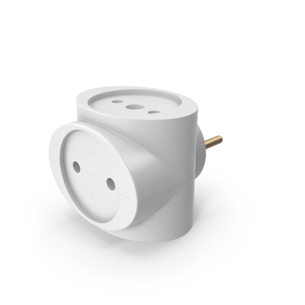 Electrical Outlet: CEE 7 Three Socket Adapter PNG & PSD Images Electrical Outlet: CEE 7 Three Socket Adapter PNG & PSD Images