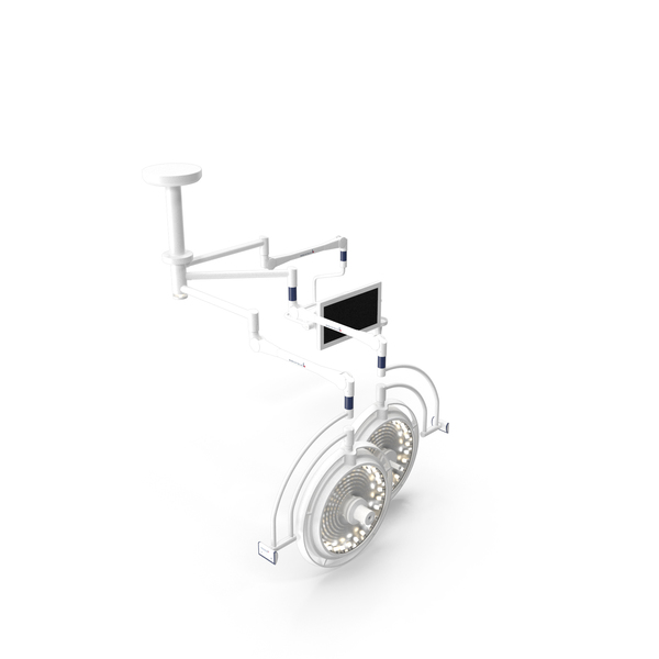 Medical: Ceiling Mount Berchtold Chromophare Two Surgical Light with Monitor PNG & PSD Images Medical: Ceiling Mount Berchtold Chromophare Two Surgical Light with Monitor PNG & PSD Images