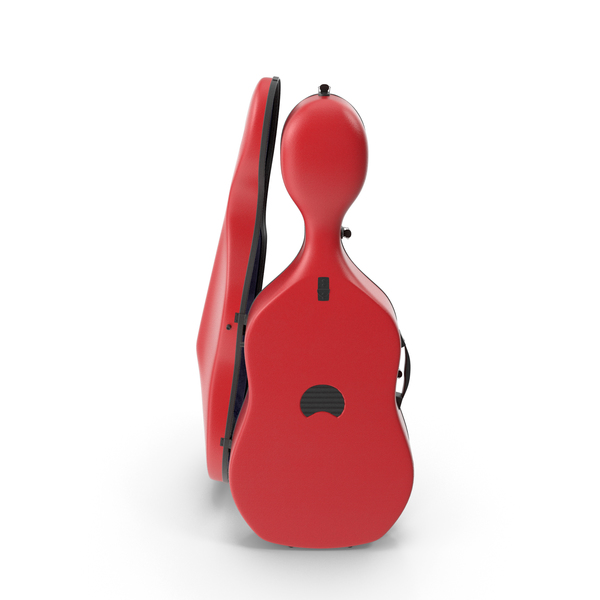 Music: Cello Red Shell Case PNG & PSD Images Music: Cello Red Shell Case PNG & PSD Images