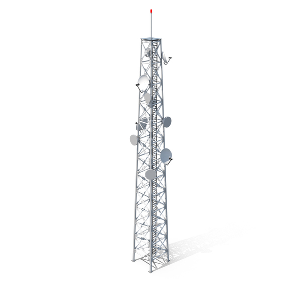 Communication: Cellular Tower PNG & PSD Images
