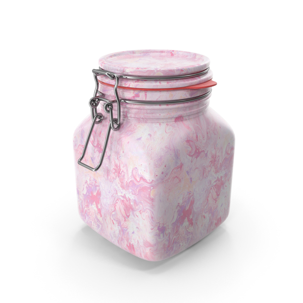 Kitchenware: Ceramic Square Jar PNG & PSD Images