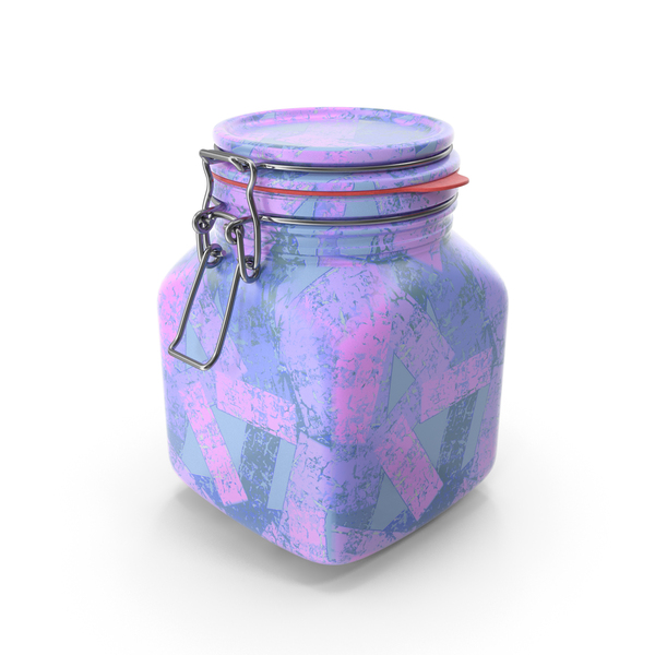 Kitchenware: Ceramic Square Jar PNG & PSD Images