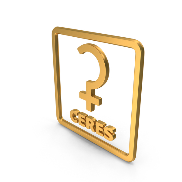 Symbols: Ceres Planet With Box Icon Gold PNG & PSD Images Symbols: Ceres Planet With Box Icon Gold PNG & PSD Images