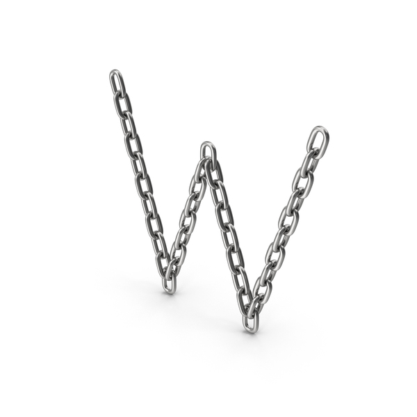 Hardware: Chain Letter W PNG & PSD Images