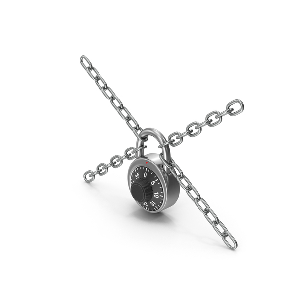 Chained Combination Padlock PNG & PSD Images Chained Combination Padlock PNG & PSD Images
