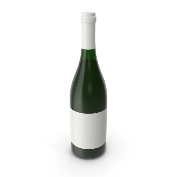 Wine: Champagne Bottle White PNG & PSD Images