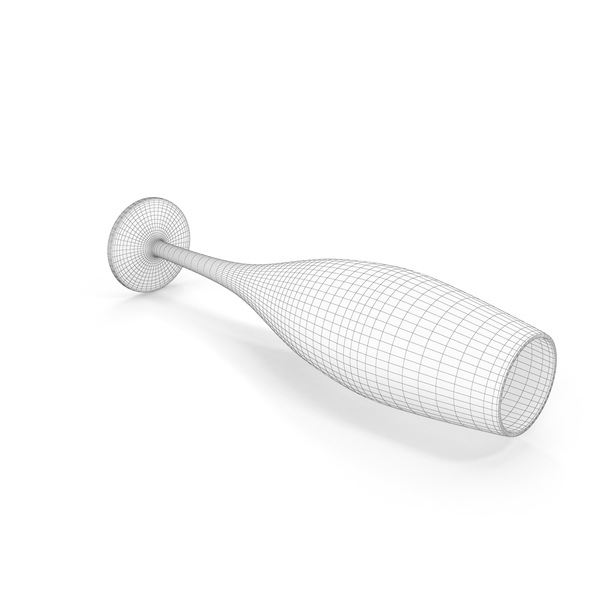 Champagne Flute Glass Tipped Over Wireframe PNG & PSD Images Champagne Flute Glass Tipped Over Wireframe PNG & PSD Images
