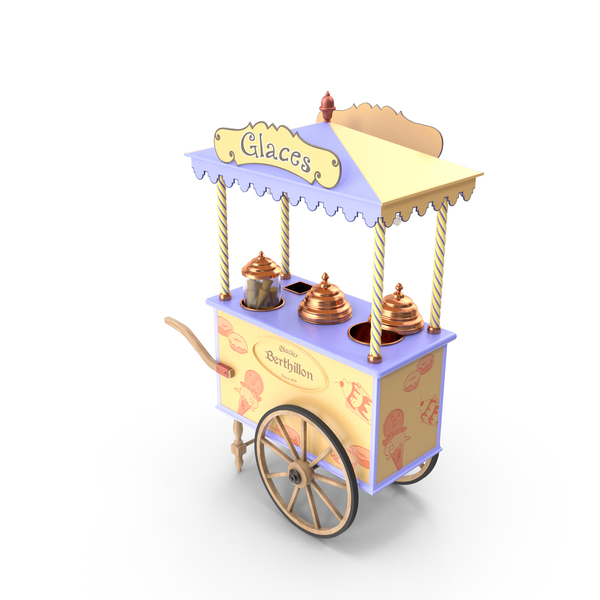 Cart: Chariot à Glaces (French Ice Cream Cart) PNG & PSD Images